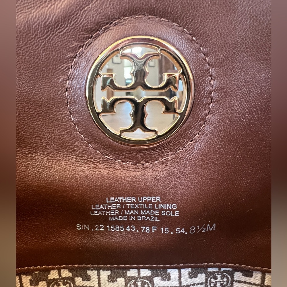NWOT- Tory Burch Junction Boots- Brown Pebbled Leather - size 8.5M - Picture 14 of 16